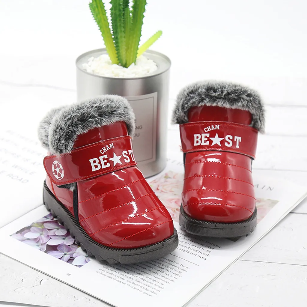 Г. Новые зимние детские зимние ботинки для мальчика удобные нескользящие короткие ботинки модная обувь с хлопковой подкладкой#3