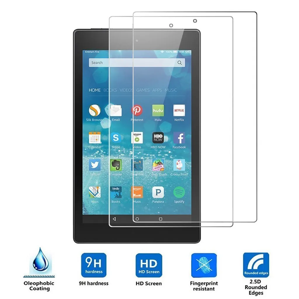 2 шт. защитная пленка для экрана из закаленного стекла Amazon New Fire 7 2019| |