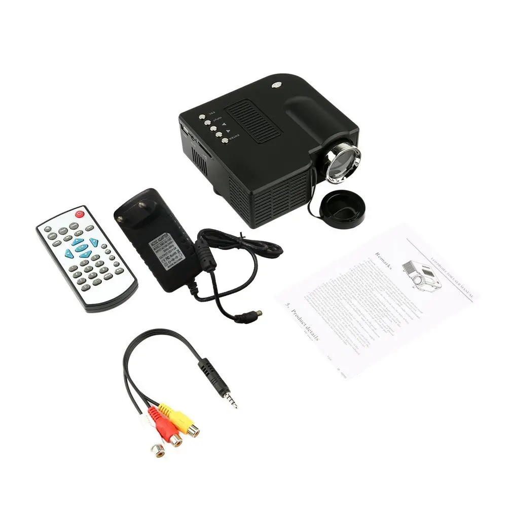 

Mini Portable LED Projector 1080P LCD Multimedia Home Cinema Theater USB TF LED Projector for Home Use