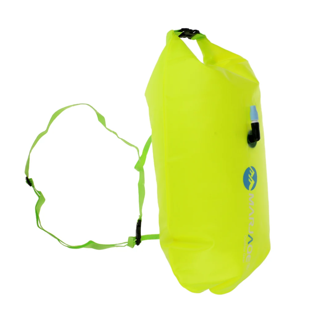 2 Pieces Inflatable Swim Tow Float Dry Bag Storage Pouch For Wild Swimming Floating Kayaking Surfing Stand Up Paddling
