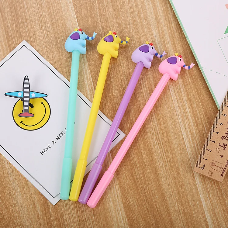 Гелевая ручка Kawaii Корейская версия мультяшного слона гелевая милые обучающие