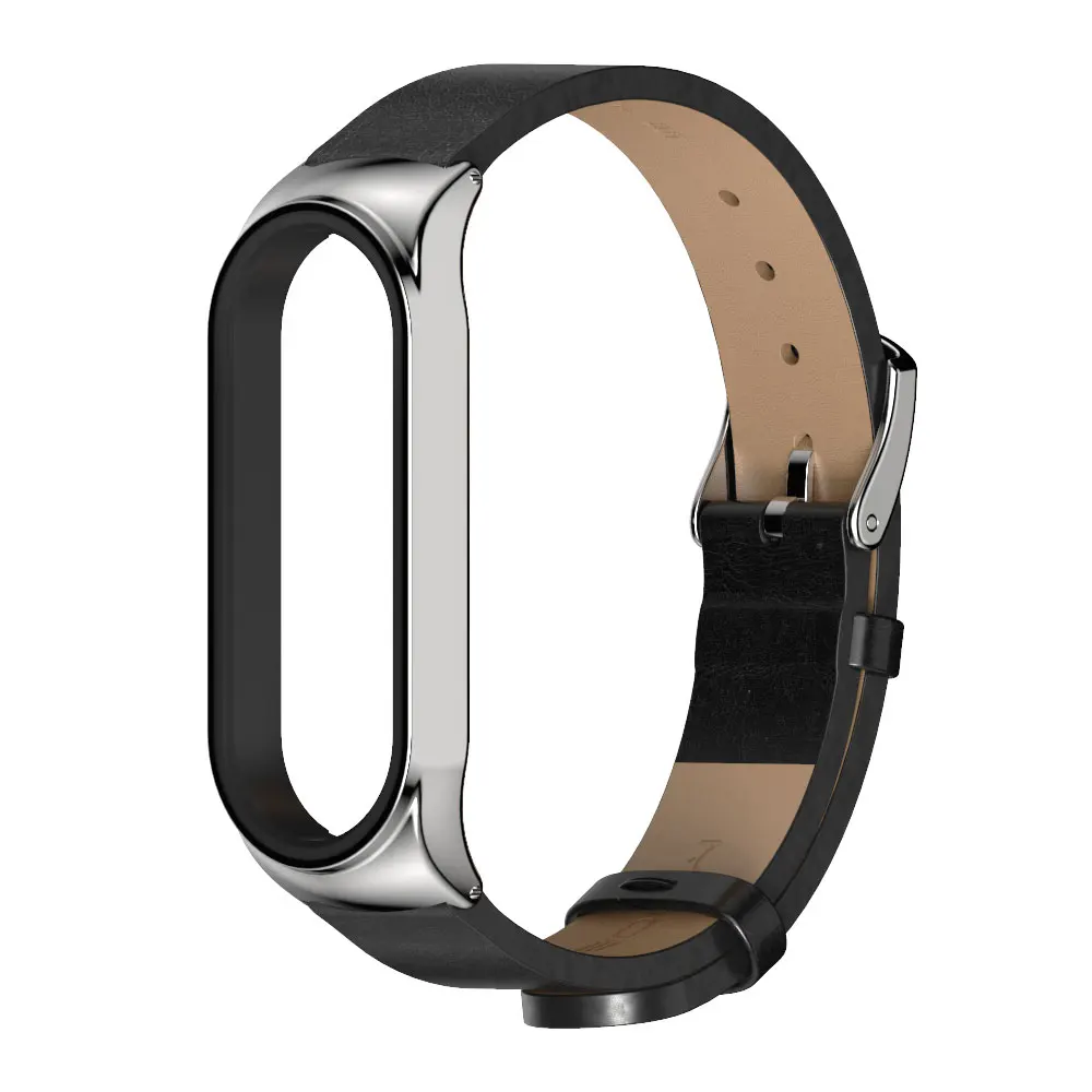 Elegant Leather Strap for Mi Band - Mijobs Design Collection