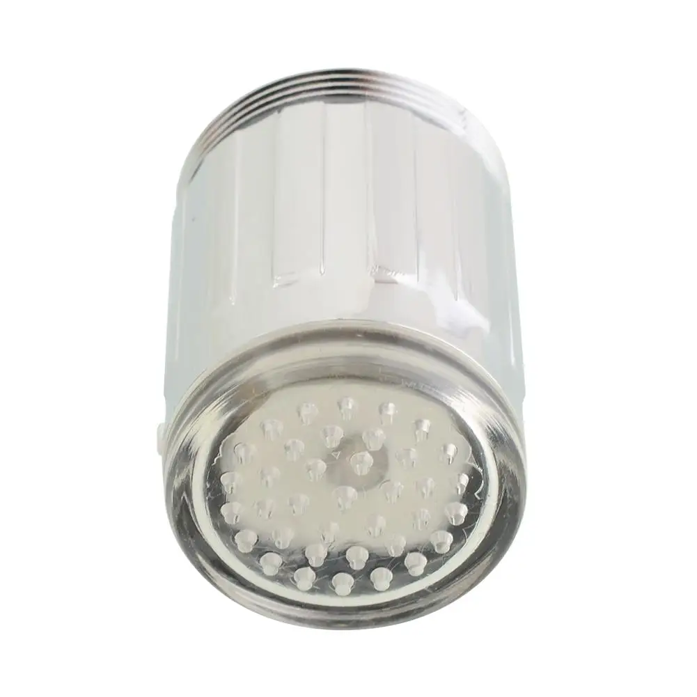 Смесители Led 3clors водопроводной воды контроль температуры мигающий аксессуар RGB свечение ванная комната светящиеся