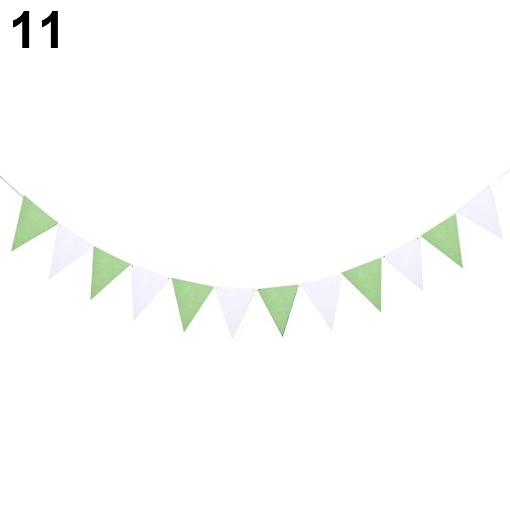 2.5m DIY Multicolor Bunting Banners Garland Flags Pendant for Baby Shower Birthday Party Home Decorations - Цвет: 11