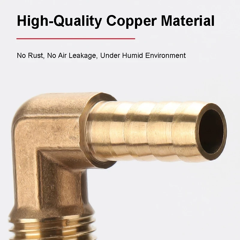 Pagoda Connector 6 8 10 12 14mm Hose Barb Connector Tail Thread 1/8 1/4 3/8 1/2 BSP Thread Brass water pipe fitting