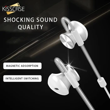 

KISSCASE Original Magnetic Wired Earphone with Microphone Bass Gaming Headset Magnetic Gamer Headset Gamer Earphone For Xiaomi