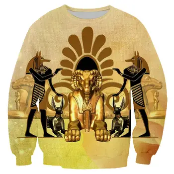 

Vintage Egyptian Pharaoh Guard Sweatshirts 3D Printed Jacket Men/women Casual Retro Streetwear Men's Hoodies Harajuku Tops 5XL