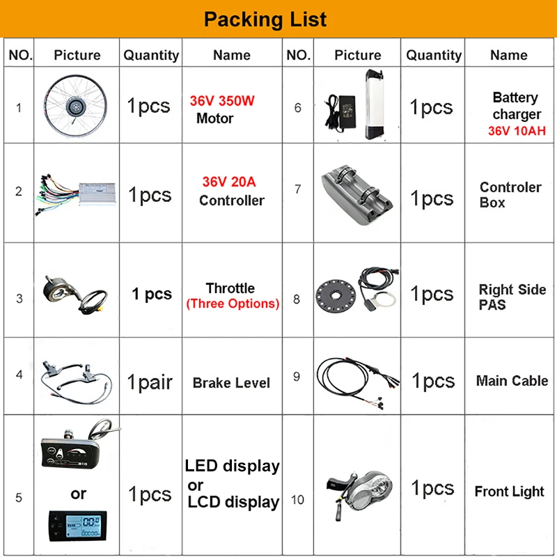 EU RU Duty Free No Tax 36 В 350 Вт eBike комплект 36V10AH литиевая батарея ebike комплект для переоборудования электрического велосипеда передняя, Задняя Ступица моторное колесо