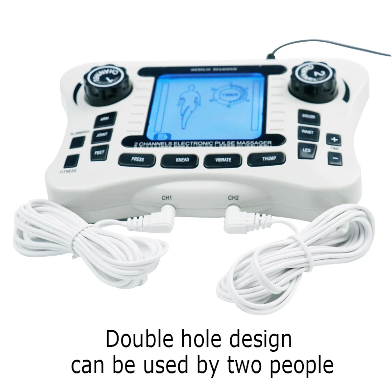  Dual Channel Tens Machine Body Massager EMS Trainer Electric Massagers for The Body Muscle Stimulat