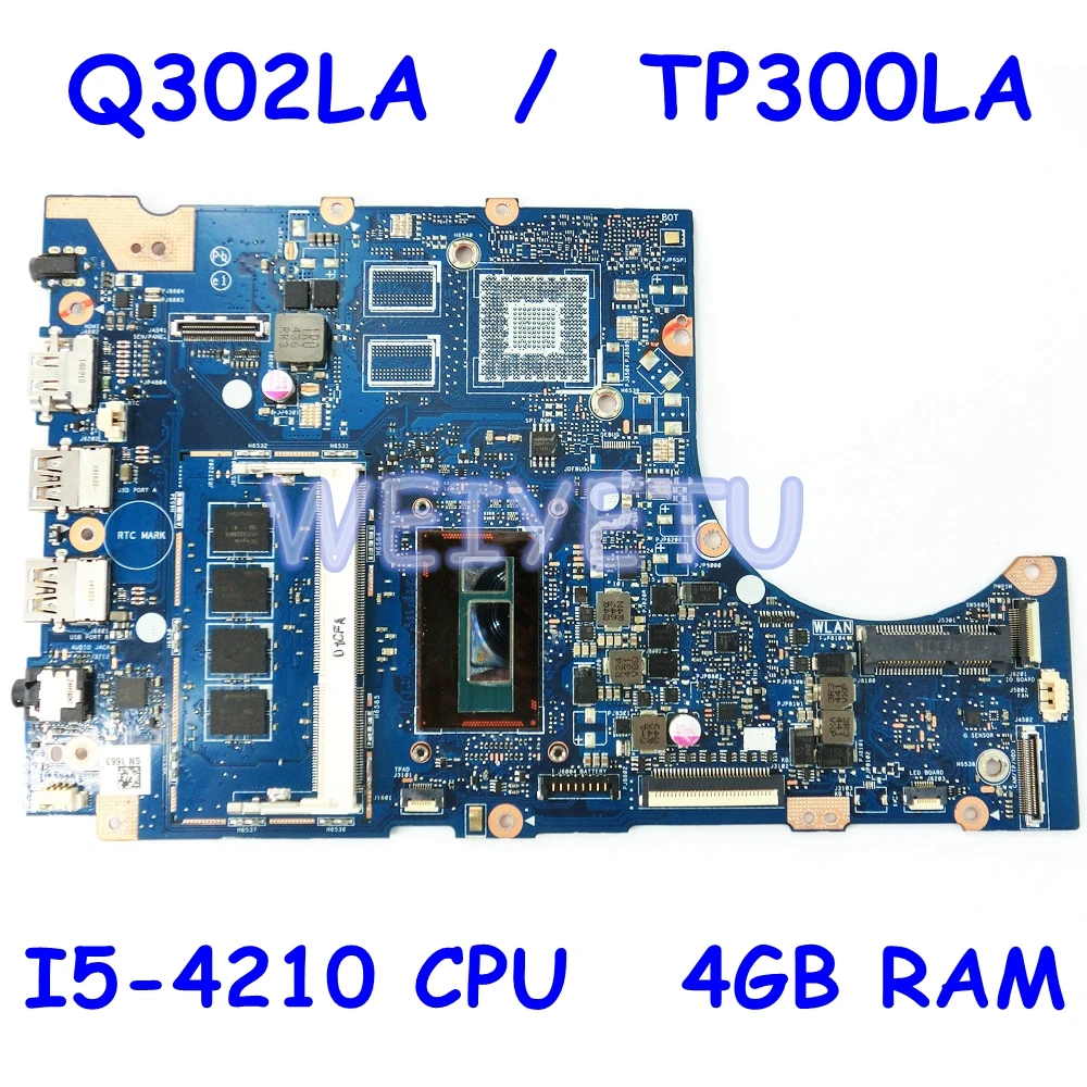  TP300LA I5-4210 CPU 4GB RAM Motherboard For ASUS TP300LA TP300L TP300 Q302L Q302LA Laptop Mainboard