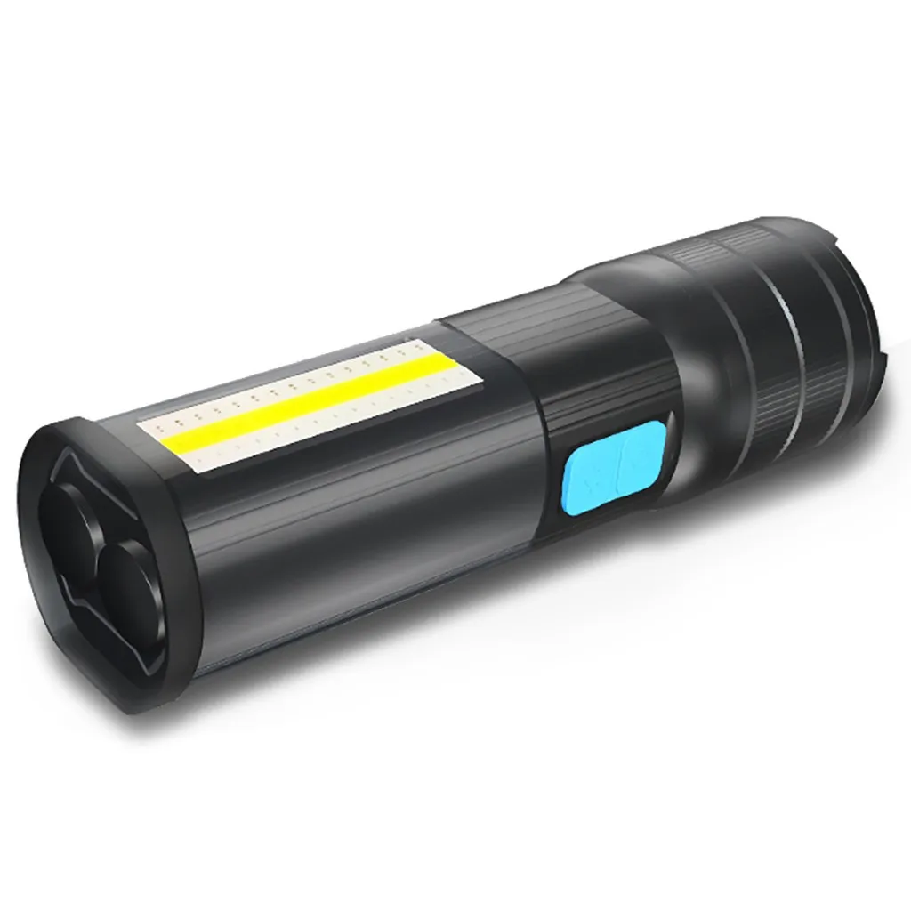 Высококачественный Мощный перезаряжаемый светодиодный светильник-вспышка Xhp90 Lanterna Cob светильник 5200 мАч Водонепроницаемый флэш-светильник фонарь