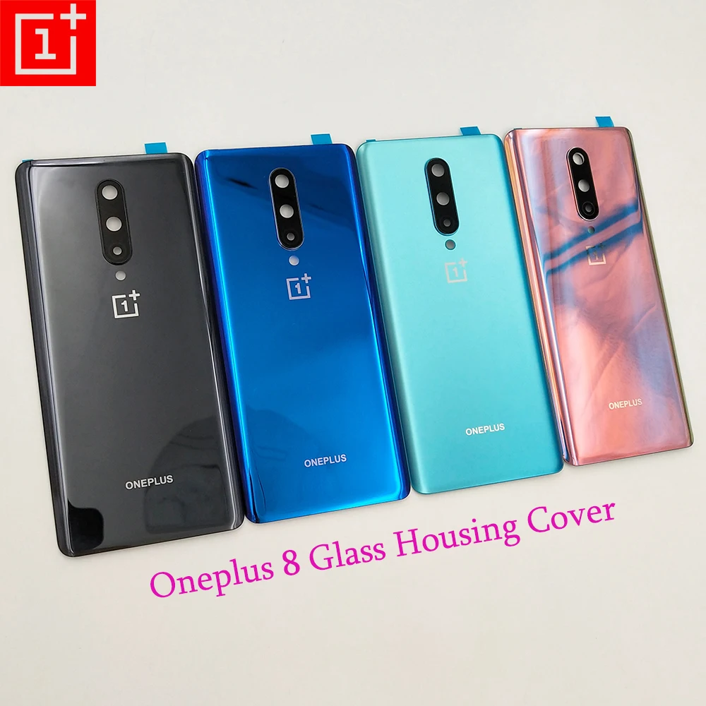 Стеклянная задняя панель Oneplus 8 Крышка корпуса Сменный Чехол для аккумулятора