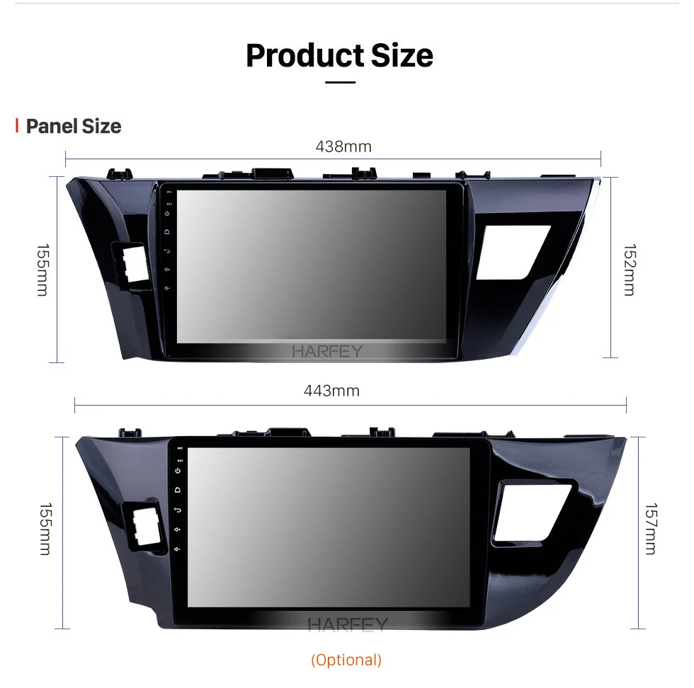 Perfect Harfey 2Din 10.1" HD Car Stereo GPS 1+16GB Navi Android 8.1 Radio Multimedia Player For Toyota Corolla 2013 2014 2015 Head Unit 18 Perfect Harfey 2Din 10.1" HD Car Stereo GPS 1+16GB Navi Android 8.1 Radio Multimedia Player For Toyota Corolla 2013 2014 2015 Head Unit 18