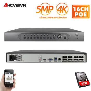 

Nvr Recorder 16ch Cctv Network Video Recorder Support Onvif Ip Camera Video Surveillance Recorder 5mp Security Cameras Nvr H.265