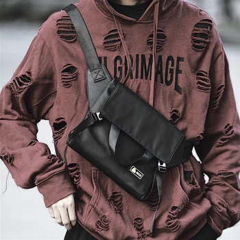 

hot's Chest Bag Female Brand Tooling Bag Boys Ins Super Fire Fashion Bag Shoulder Bag Japanese Personality Single Bag