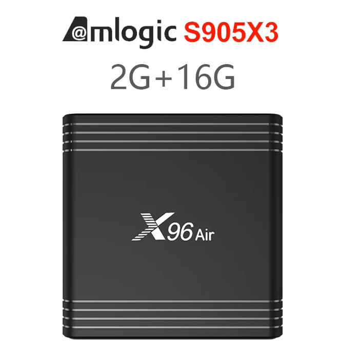 X96 2G16G ТВ-приставка iLEPO X96 Air Amlogic S905X3 Android 9,0 4 Гб 64 ГБ 32 ГБ wifi 4K 8K 24fps Netflix 2GB16GB телеприставка PK X96 mini - Цвет: X96 2G16G