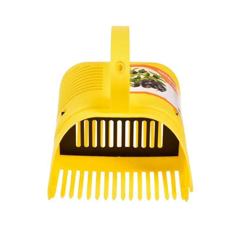 Super Practical Yellow Picker Plastic Comb-shaped Blueberry Rake for Harvesting Fruits Picking Tools Farm Supplies
