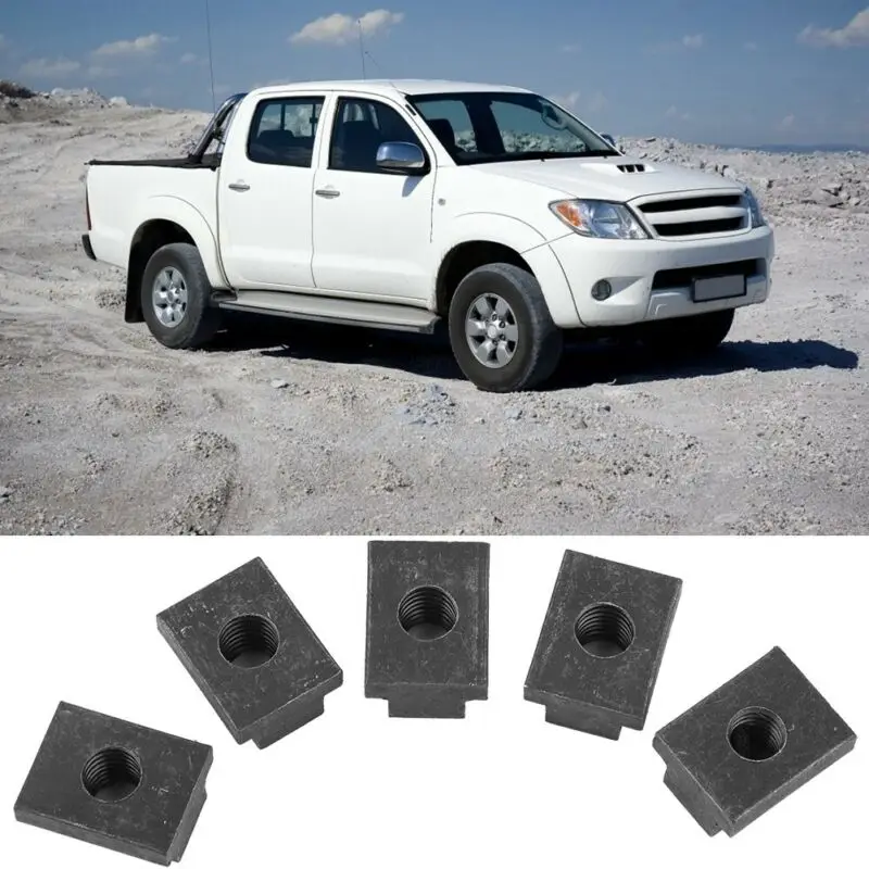 5x Черный t-слот гайки экструзии Замена для Toyota Tacoma пикап запчасти