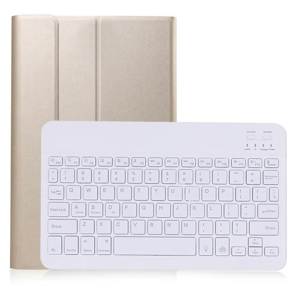 Light keyboard case Чехол для samsung Galaxy Tab A 8,0 S-Pen SM-T290 SM-T295 планшет из искусственной кожи беспроводной Bluetooth светодиодный светильник чехол для клавиатуры+ ручка - Цвет: Light keyboard case