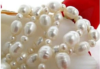 01656 12 мм белый рис круглый пресноводный жемчуг ожерелье