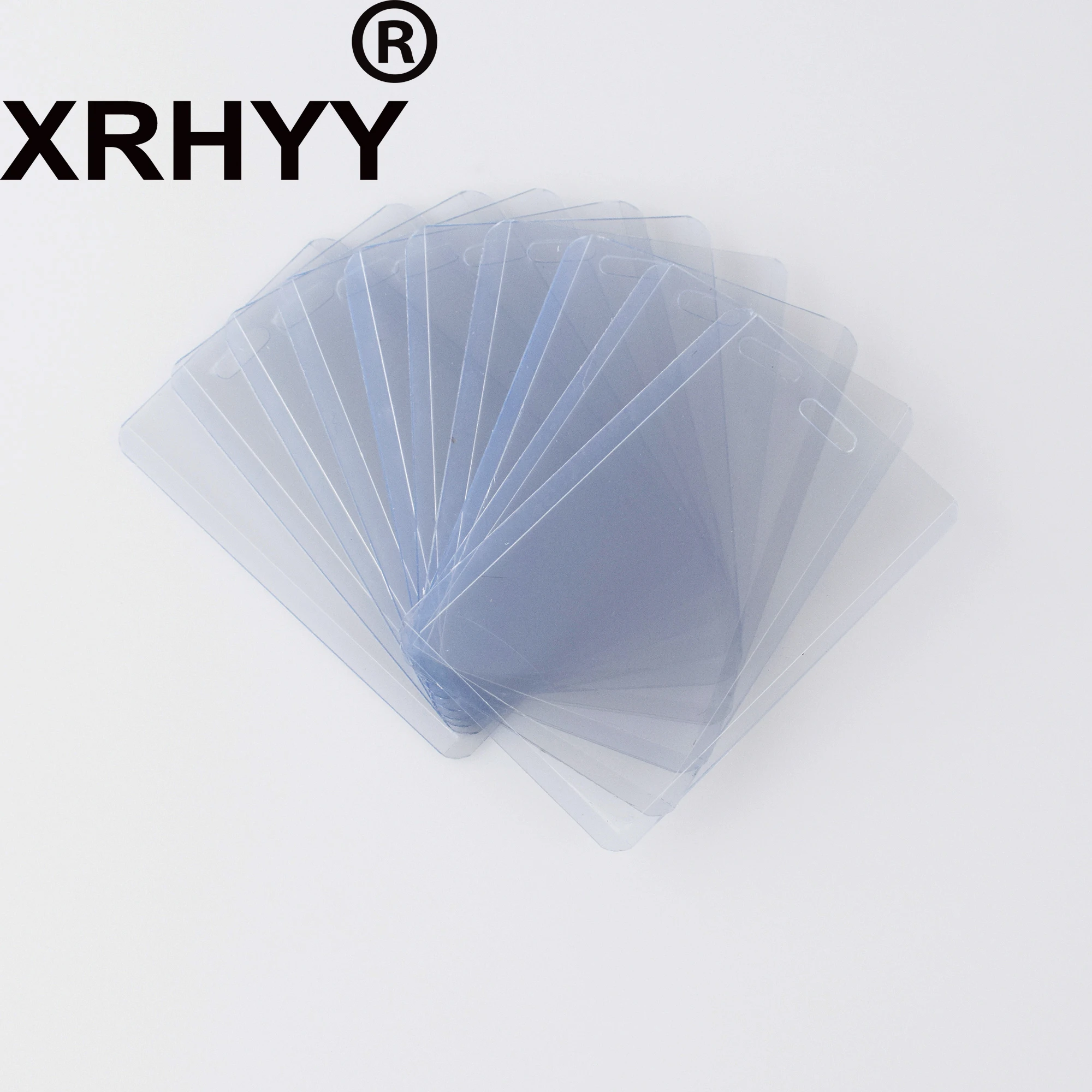 Чехол для карт XRHYY 10 упаковок прозрачный водонепроницаемый из ПВХ|Бейджи и