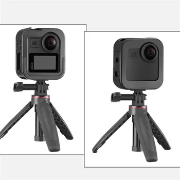 

Durable Metal Camera Cage Case with Extend Microphone LightCold Shoe Design Protective Cover for Gopro Max Camera