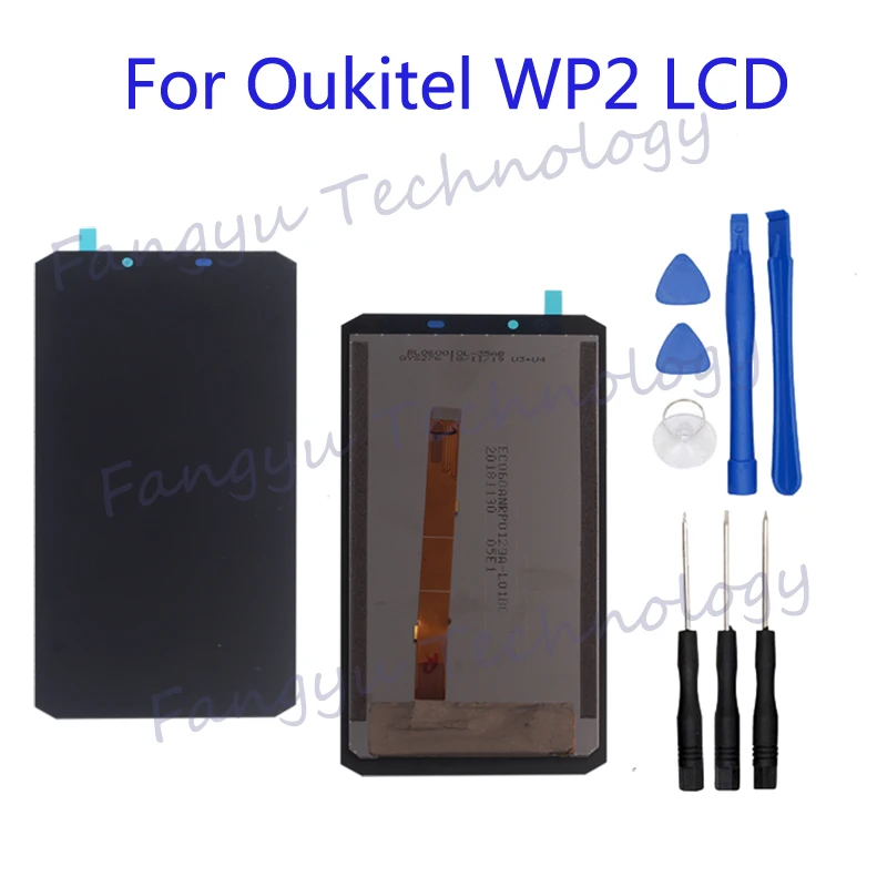 

6.0 inch Original brand new for Oukitel WP2 LCD + touch screen digitizer mobile phone component replacement + tools for reparin