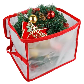 Transparante Kerst Led Verlichting Opslag Decoraties Case Xmas Bal Snuisterij Bloemen Houder Organizer Met Een Sterke Draagtas Handl Transparante Kerst Led Verlichting Opslag Decoraties Case Xmas Bal Snuisterij Bloemen Houder Organizer Met Een Sterke Draagtas Handl