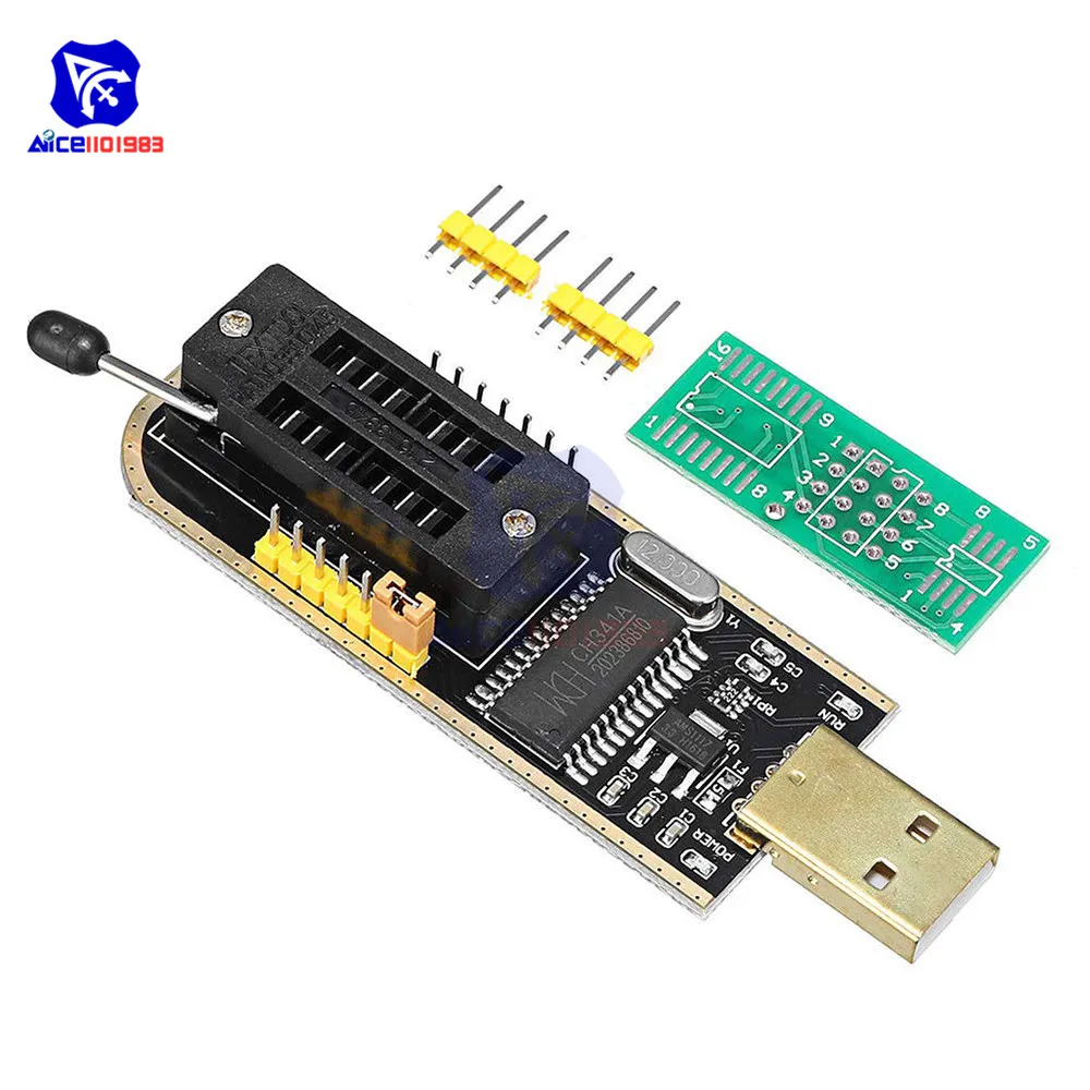 SOIC8 SOP8 тестовый зажим для EEPROM 93CXX/25CXX/24CXX CH341A EEPROM Flash BIOS USB 1,8 V адаптер Soic8 адаптер программист модуль комплект