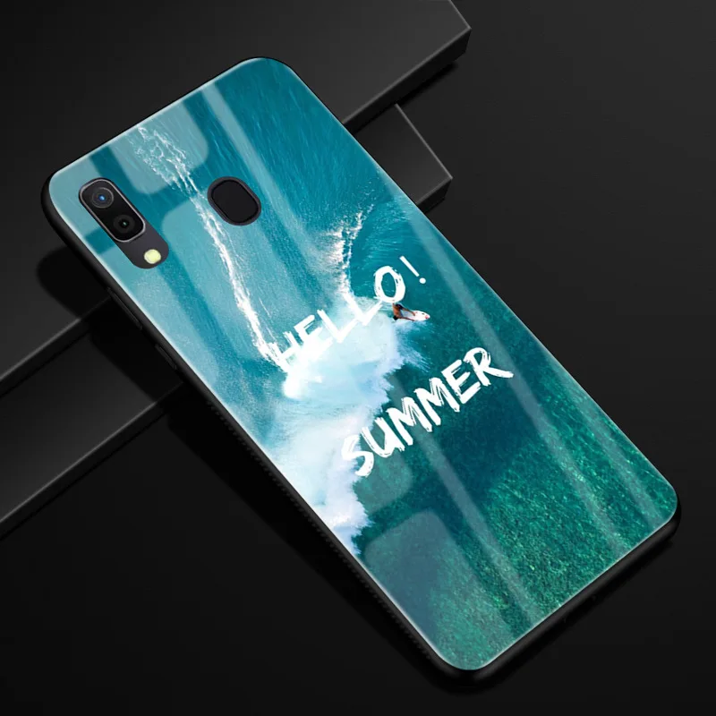 04 Для samsung Galaxy A30 A20 чехол оргстекло PC чехол для телефона черный TPU бампер чехол для samsung A30 A 30 Чехол A20 a 20 Coque - Цвет: 04