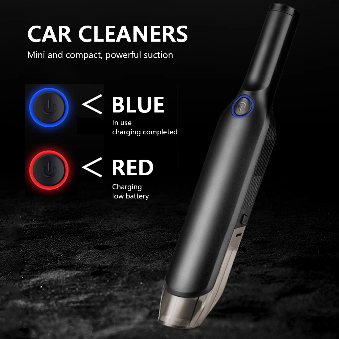

Rechargeable 2000mAh Car Portable Vacuum Cleaner 5000Pa/4500Pa Auto Vacuum Cleaner Wet/Dry Cleaning Machine for Home Office