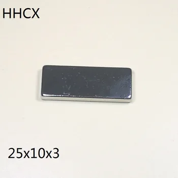 

10pcs/lot Magnet 25x10x3 N35 Strong Square NdFeB Rare Earth Magnet 25*10*3 Neodymium Magnets for moto
