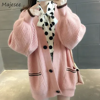 

Knit Sweater Women Long Cardigan Pockets Korean Style New Fashion Single Breasted Womens Casual Females Clothing Elegant Soft