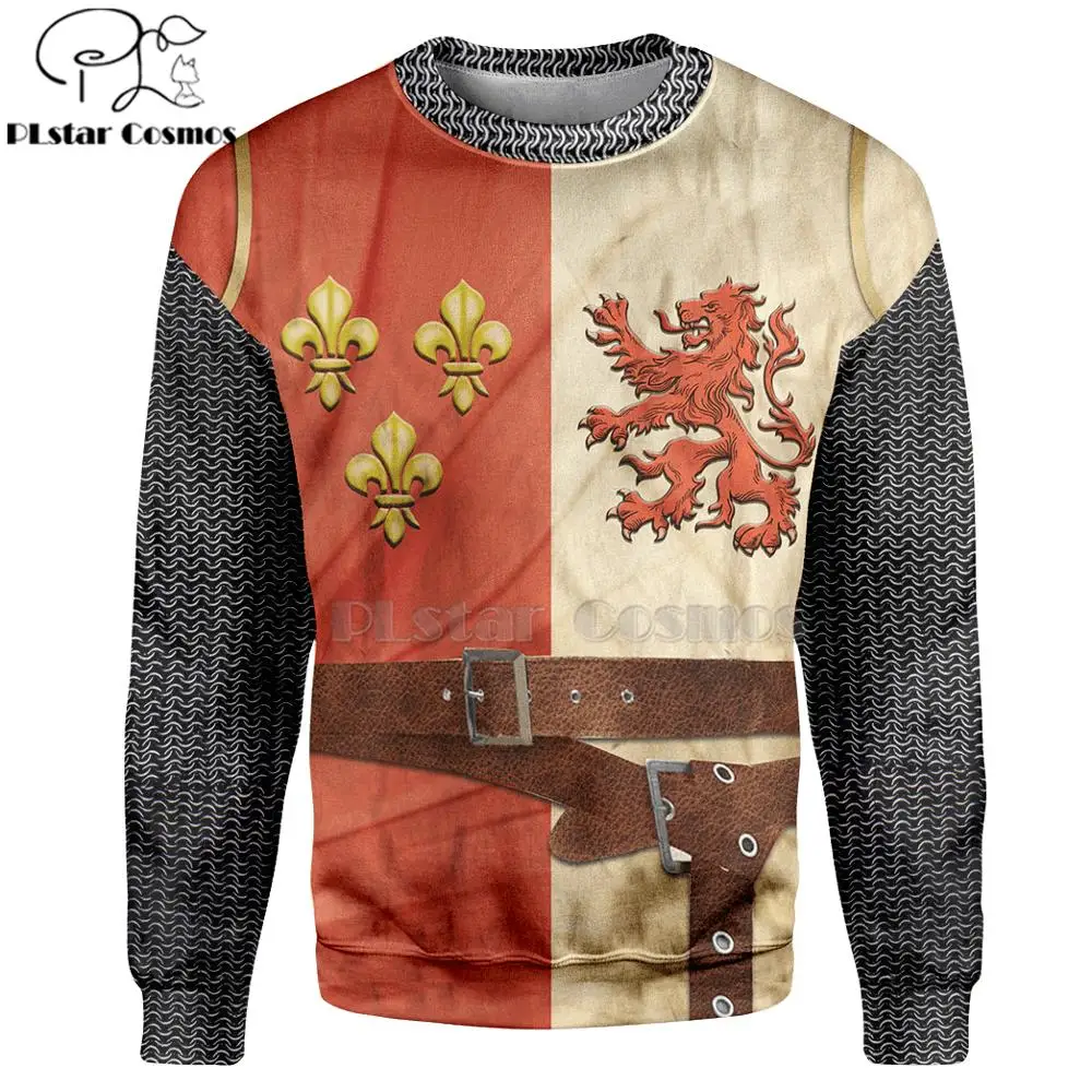  PLstar Cosmos All Over Printed Knights Templar 3d hoodies/Sweatshirt Winter autumn funny Harajuku L