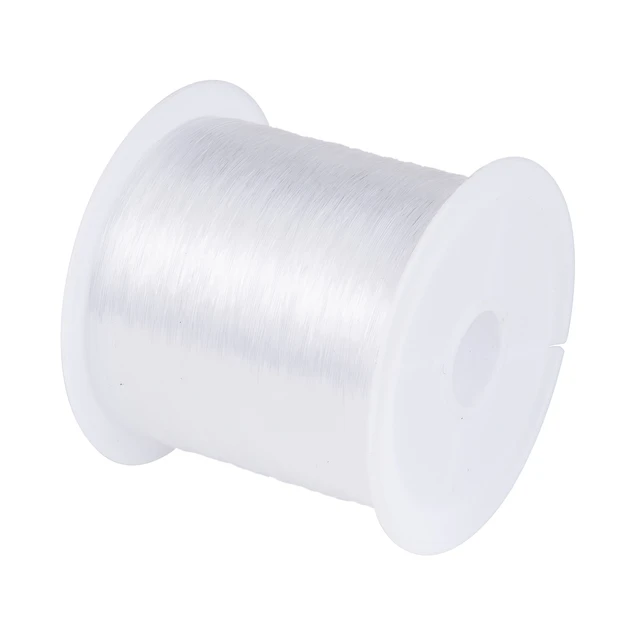 Fil nylon transparent pour bijoux, diamètre 0,70 mm, 100 m, résistance 20  kg, fil pêcheur