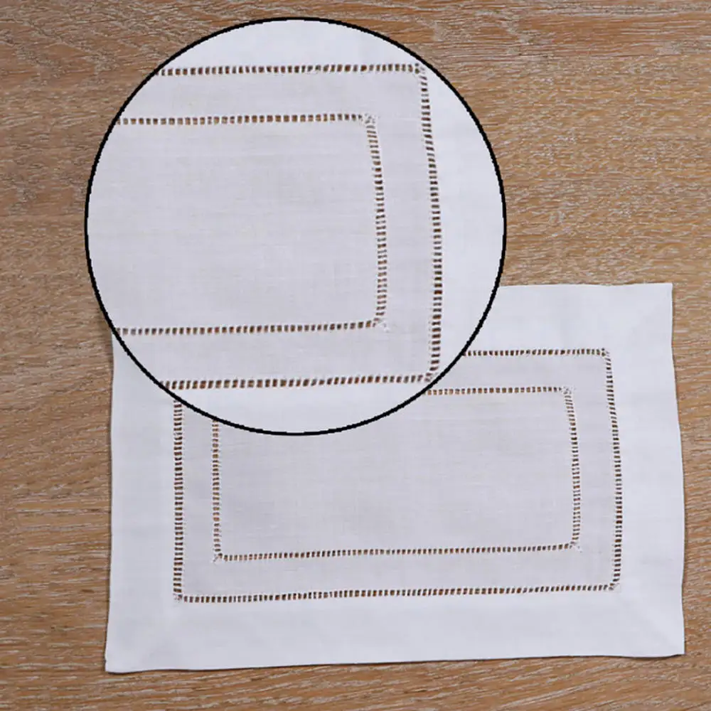 1 пеньевая стежка столовые салфетки лестница обеденные ручной рисунок сшитая