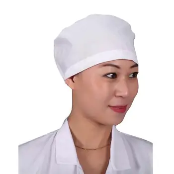 

4pcs Dorctor Nurse Cap Cotton Nurse Hat Doctor Hat Dustproof Workshop Cap Practical Working Cap(White, Average Size)in stock