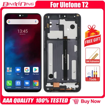 

High Quality LCD&Touch Screen Digitizer with frame Display module Assembly Replacement 6.7 inch For Ulefone T2 Cellphone