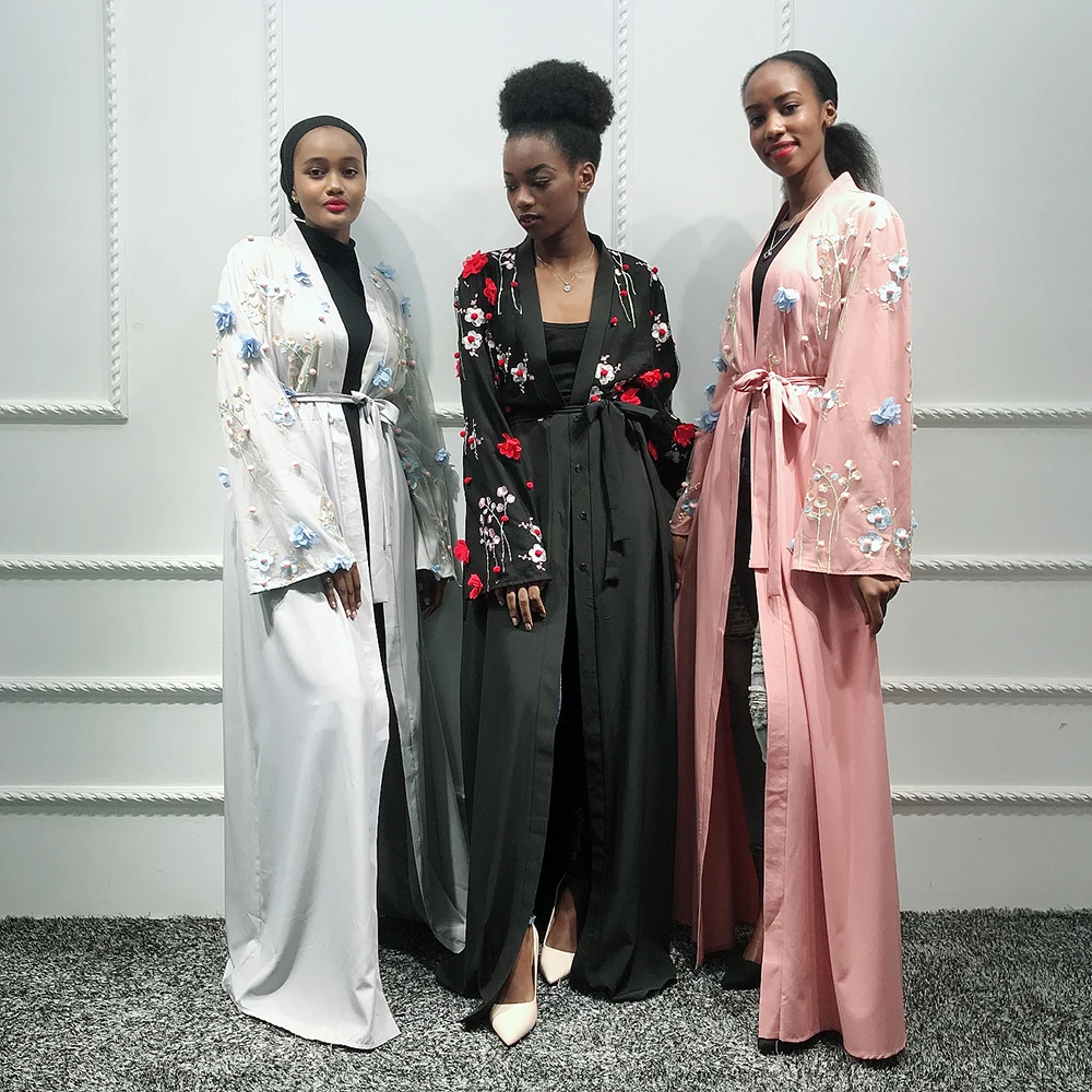 

Kimono Abaya Cardigan Turkish Muslim Hijab Dress Saudi Arabia African Dresses For Women Coat Kaftan Dubai Caftan Islam Clothing