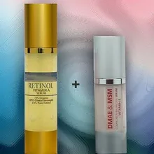 Ретинол 2.5% 2oz+ DMAE& MSM 1 oz-Витамин А+ Е-Сыворотка против старения морщин/Крем