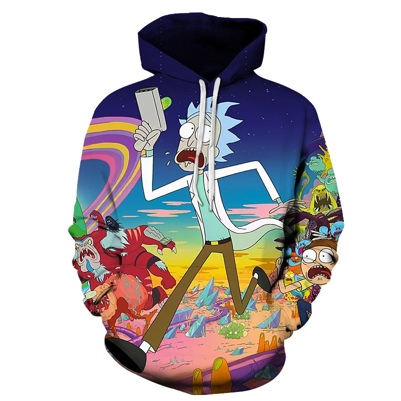 Hoodies  Sweatshirts Rick and Morty 3D Sweatshirts Men Women Hoodies Printed Hoodies Male Pullover Autumn Winter Tracksuits Funn