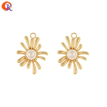 

Cordial Design 100Pcs 24*32MM Jewelry Accessories/Pendant/Imitation Pearl/Flower Shape/Hand Made/Charms/DIY Earring Findings