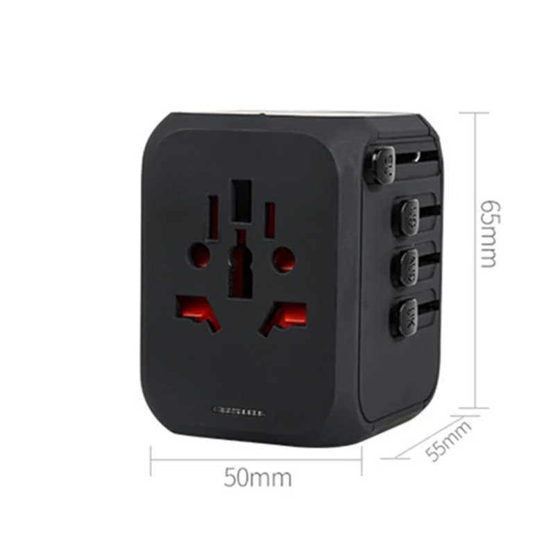 Дорожный адаптер с 4 портами usb type C AC преобразователь питания, универсальное зарядное устройство