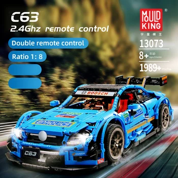 

13073 Technic APP RC Car Toys The Blue Racing Car C63 Set Building Blocks Bricks MOC Motor Function Car Model Kids Toys Gifts