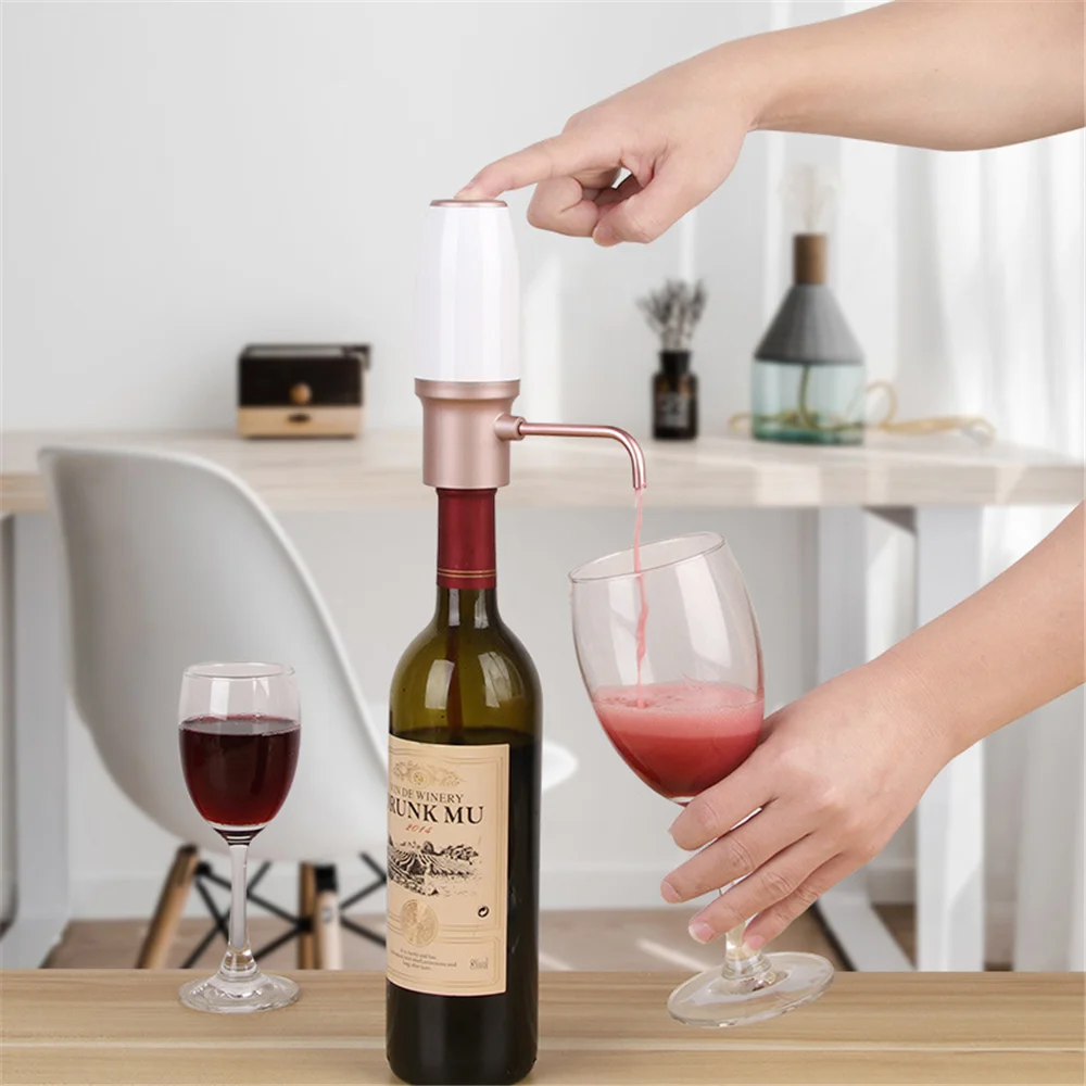 Decanter Per Vino Elettrico Di Ricarica Usb Decanter Per Aeratore Per Vino Rosso Rapido Portatile Pompa Per Vino Intelligente Decantatore Rapido Distr