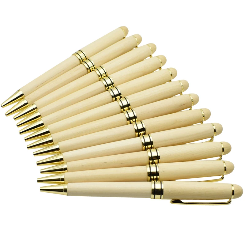 (12 шт./лот) ручка из дерева оптовая продажа экологически чистые чернила для письма