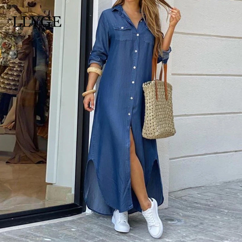 Vestido estampado con letras de camuflaje para mujer Vestidos largos casuales de manga larga para mujer Vestidos de verano 2020 de moda para mujer|Vestidos| AliExpress