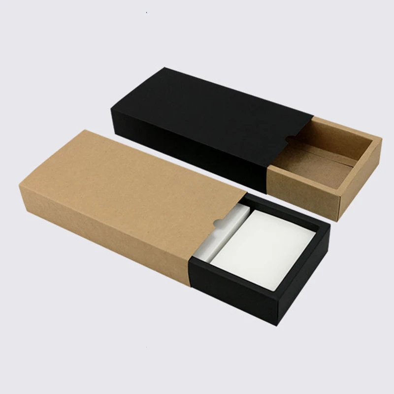 20 Pcs Natural Brown Kraft Paper Packaging Box Carton Box Soap Packaging Box Wedding Favors Candy Gift shopping bag 50 sheets standard a4 pre cut divided small pieces blank brown kraft paper sticker label paper for laser inkjet printer