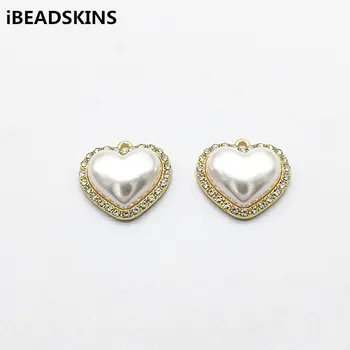 

New arrival! 24x25mm 50pcs Heart shape Rhinestone charm for Jewelry Findings/Earrings DIY parts,Jewelry Findings & Components