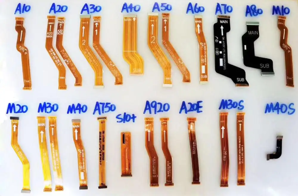Для Samsung A10 A20 A30 A40 A50 A60 A70 A80 M10 M20 M30 M40 новый оригинальный ЖК-разъем материнская